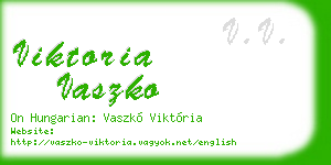 viktoria vaszko business card